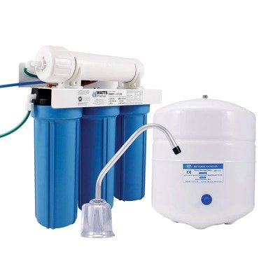 Watts Premier 500016 Five Stage EPA/ETV Verified Reverse Osmosis System with Monitor Faucet
