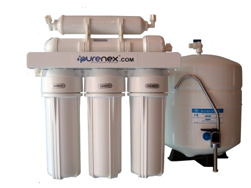 5 Stage Reverse Osmosis Water Filter System With Storage Tank Removes Fluoride